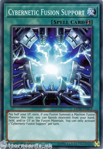 LEDD-ENB13 Cybernetic Fusion Support 1st Edition Mint YuGiOh Card