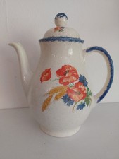 Kaffeekanne Eger Steingutfabrik Torgau Villeroy & Boch Mohn- und Kornblumen kein