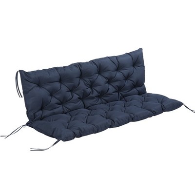 59'' x 38'' 3 Seater Outdoor Bench Swing Cushion, Dark Blue