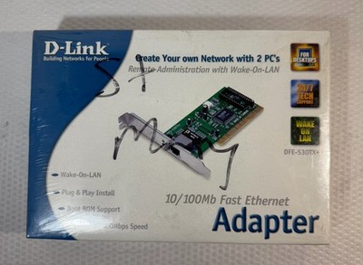 NEW D-Link DFE-530TX+ Fast Ethernet PCI Network Card Rev D2 Factory Sealed NOS