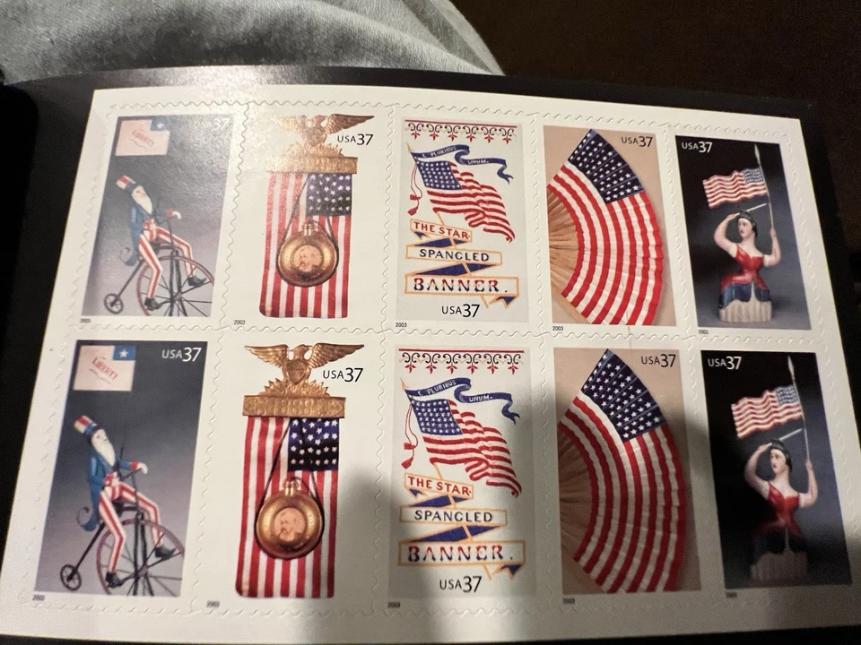 Old Glory 20 Page Collectors Booklet . Including 20 Us -37 Stamps - Image 4 of 4