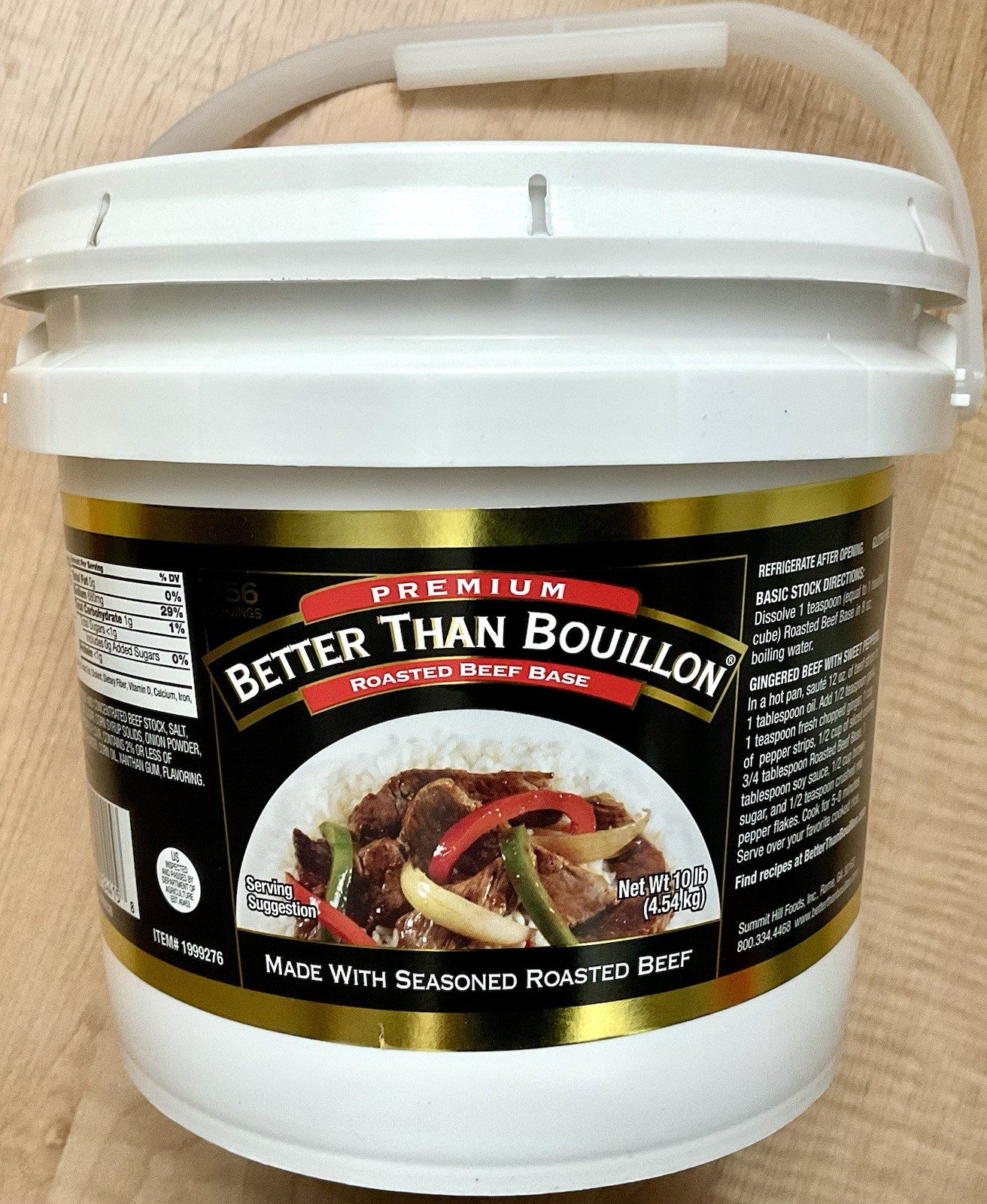 Better Than Bouillon Organic Roasted Beef Base USDA Organic, 10 Lb (160 Oz)