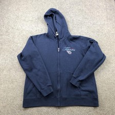 Tennessee Titans Hoodie Womens XL Navy NFL Football Zip Up Team Apparel