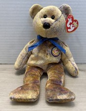 TY Beanie Buddies Clubby III Bear 2000 Retired W/Tag Beanie Baby Official Club