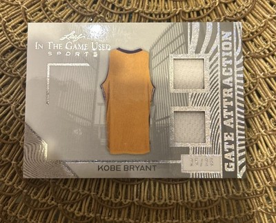 2025 Leaf in The Game Used Gate Attraction Kobe Bryant Dual Patch /25 eBay 1/1