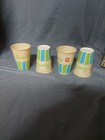 4 Vintage Unused 7 UP Waxed Paper Cups 3 1/2" X 3" Deep Seven-Up — photo 1