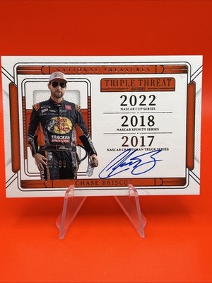 2025 National Treasures #TTS-CBR Chase Briscoe Triple Threat Signatures 38/99