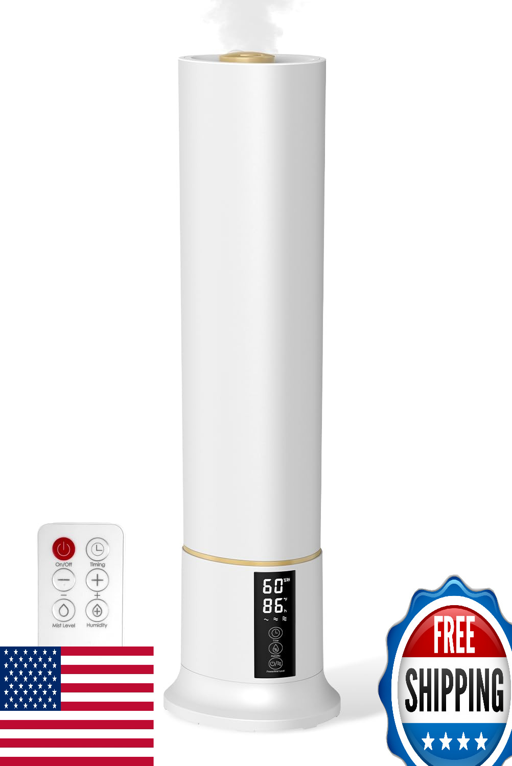 9l Cool Mist Air Humidifier Removable Tank 360&deg; Top Fill Q