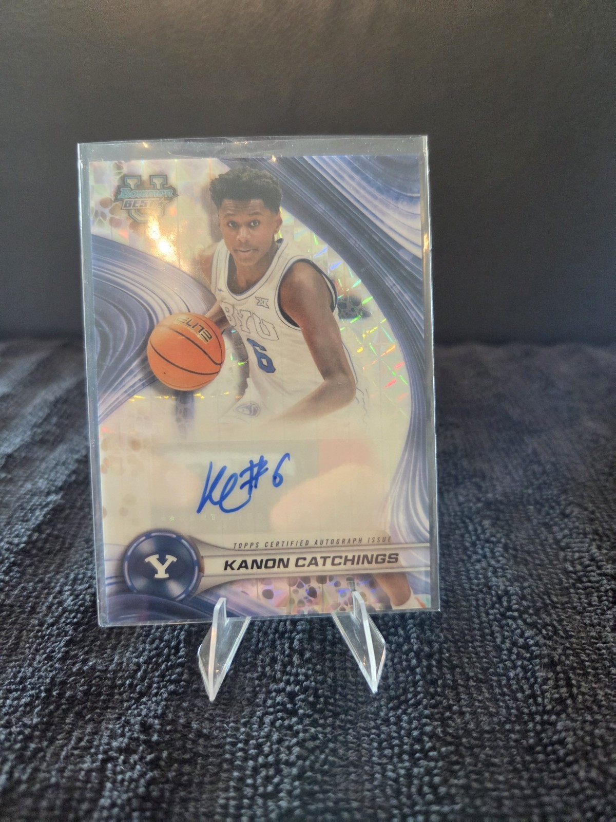 2024-25 Bowman's Best University Kanon Catchings Auto Geometric Refractors