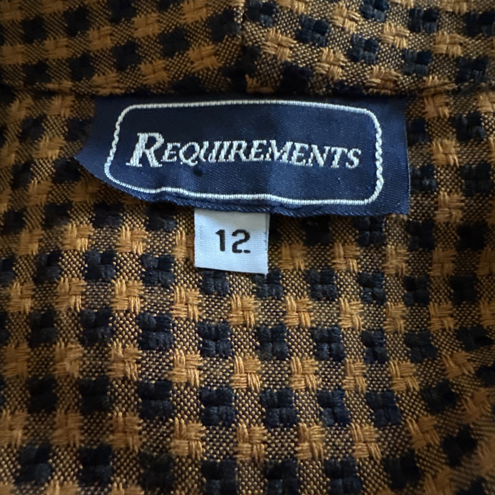 Requirements Blazer houndstooth one button camel … - image 4