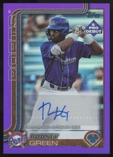 2025 Topps Pro Debut #PD-105 Rodney Green Base Autographs Purple Foil #/299