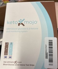 Keto Mojo GK Blood Glucose  B-Ketone Dual Monitoring System Testing Strips Kit