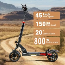 800W Dual Motor 45KM/H 15AH Electric Scooter 28 Miles Range For Adults eScooter