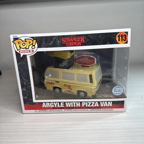 Funko Pop! Rides Stranger Things Argyle With Pizza Van - #113 Funko Spec Edi BB1