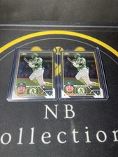 2023 Topps Chrome Shea Langeliers Base Rookie Card (2 Card Lot)