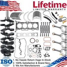 G4KJ Engine Rebuild Overhaul Kit Timing Chain For Hyundai Santa Fe Kia Forte2.4L