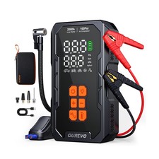 GUREVO 2000A Jump Starter with Air Compressor, Car Battery Jumper Starter Por...