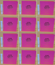 12 Sample Vial LIVE COLORFULLY KATE SPADE Women 0.03 oz 1 ml EDP Spray New Card