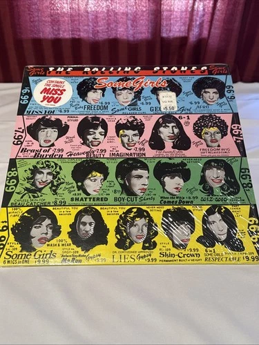 Rare Vintage The Rolling Stones Some Girls Banned Cover Excellent Condition