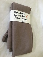 NWT Old Navy Women's Taupe Lattice Hem High Rise Jersey Leggings Pants many sz