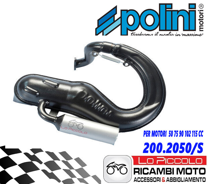 Cilindro Polini 75 Vespa Hp Alluminio MARMITTA ESPANSIONE POLINI