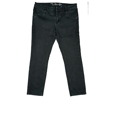 Tom Tailor Alexa Slim Womens Jeans Trousers Stretch Straight 44 XXL W34 L28 Black