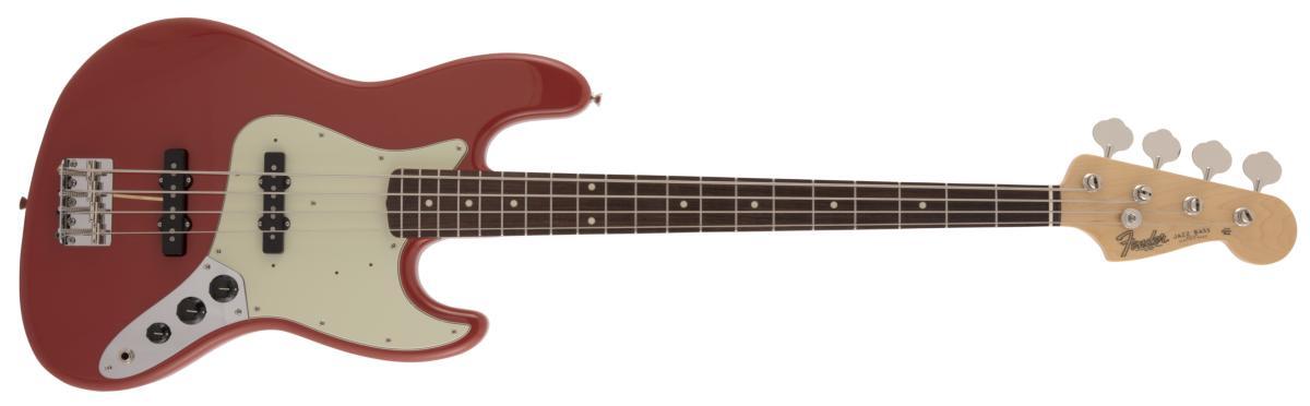 Fender Made in Japan Traditional 60s Jazz Bass Fiesta Red