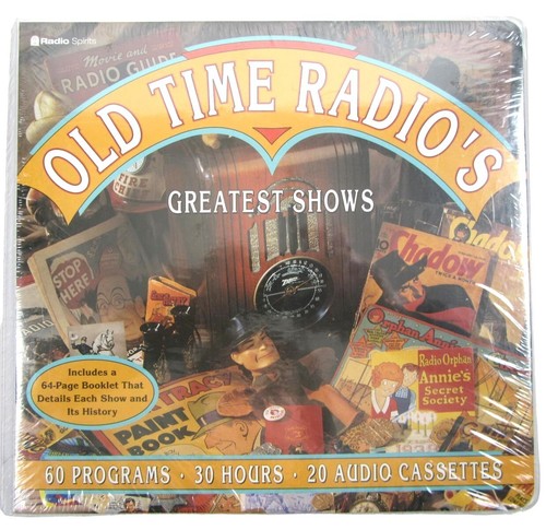 OLD TIME RADIO'S Greatest Shows 20 Audio Cassette Tape Box Set 1996 New Sealed