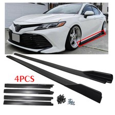 FOR 2018-2023 Toyota Camry LE SE XSE XLE JDM GT Matte Black Side Skirt Extension