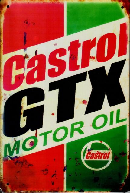 Retro Blechschild Vintage Nostalgie look 20x30cm "Castrol GTX" neu Retro Blechschild Vintage Nostalgie look 20x30cm "Castrol GTX" neu