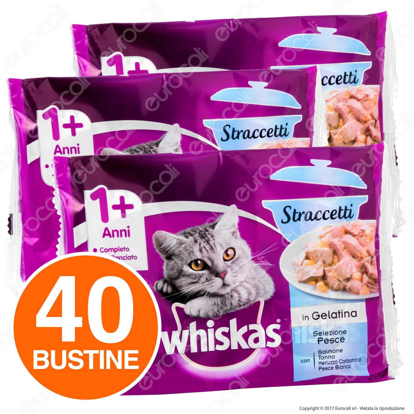 Whiskas Straccetti Pesce 40x85g | Prezzo Shock Scorta per Gatti