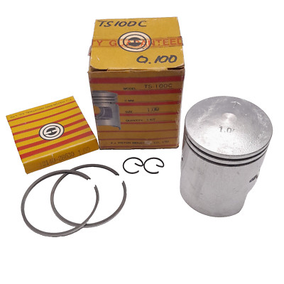 Piston Ring May Fit For Suzuki TS100 TS100C N ER 78-81 OverSize 1.00 NOS