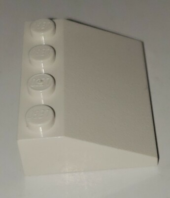 LEGO Part 3297 Slope 33 3X4 (1 Piece) White Color Brick Block
