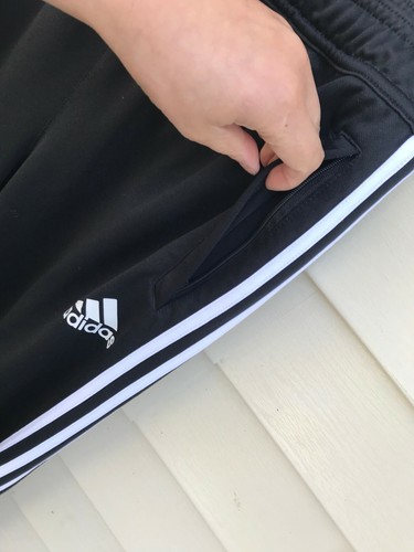Adidas Climacool Youth Warmup Pants Size XL 3-Striped Elastic Pull-On Zip Ankles - Picture 4 of 9