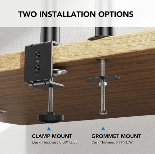 HUANUO Laptop Monitor Mount,Single Monitor Desk Mount Holds 32 inch,Laptop Noteb - Picture 7 of 7