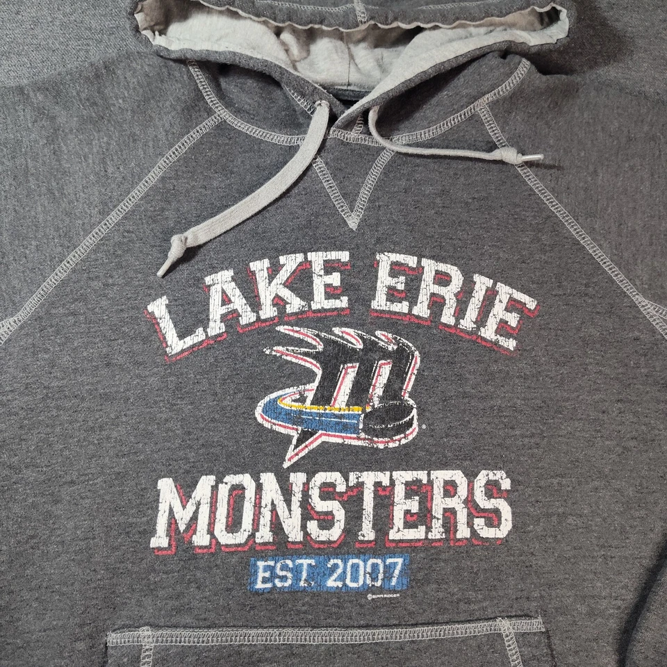 Sudadera con Capucha Lake Erie Monsters Mediana Gris Foto 2 de 4