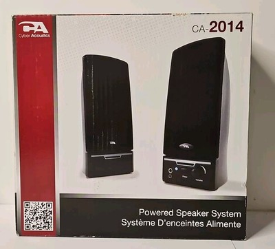 Cyber Acoustics CA-2014rb 2.0 Speaker System - 4 W RMS - Black Z20