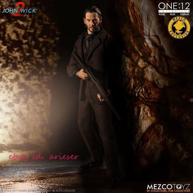 ジョンウィック　メズコ New Mezco Toyz 1/12 John Wick Chapter 2（Deluxe Edition
