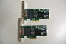 LOT OF 2 Interface Masters Niagara Dual Port PCIe Gigabit Ethernet Network Adapt