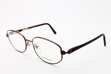 VINTAGE SALVATORE FERRAGAMO 1546 600  EYEGLASS FRAME SIZE: 55-18-135