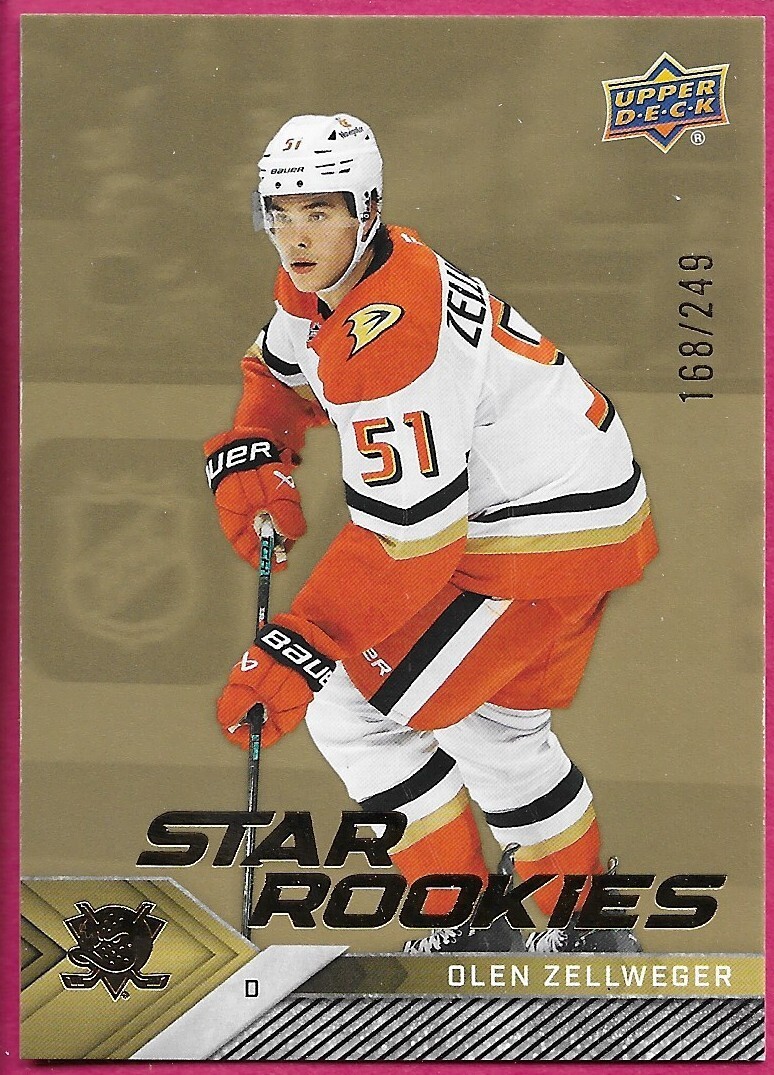 2024-25 Upper Deck Star Rookies OLEN ZELLWEGER Rookie #10 Gold 168
