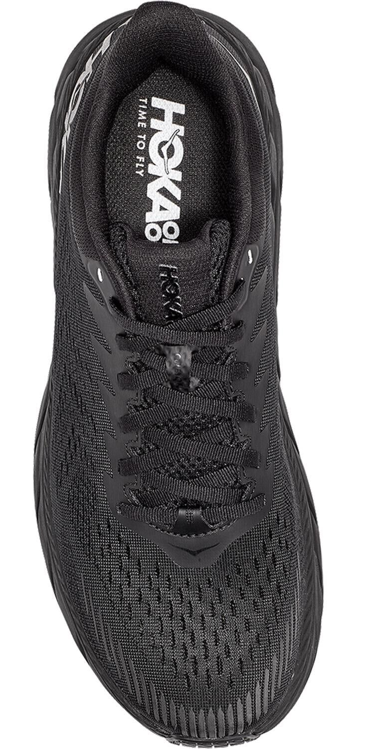 Hoka One One Clifton 7 Men's Lightweight Lace-up Sneakers Black Mesh US Size 11 image 2