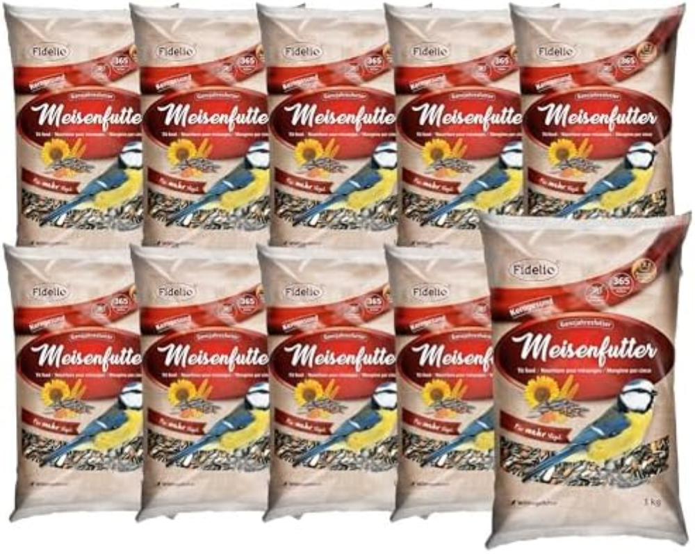 Fidelio Mangime per uccelli selvatici, mangime per semi per tutte le stagioni, r