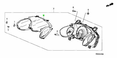 HONDA GENUINE 78156-TF0-J11 (78156TF0J11) COVER, PLASTIC | eBay