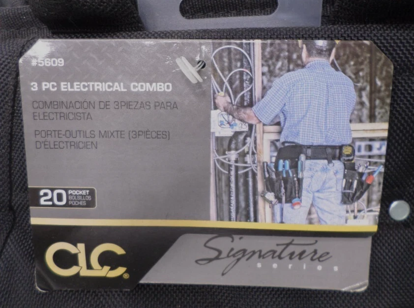 CLC Custom Leathercraft 5609 3 Piece Electrical Combo Tool Belt, 20 Pocket - Image 4 of 4