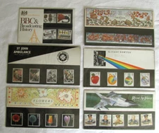 Great Britain Stamp Presentation Packs Lot of 6 – 1972-1988 Royal AF BBC Armada