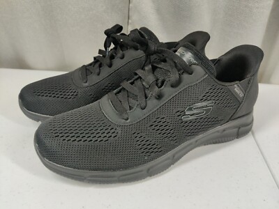 Skechers Mens Size 11 Verse Swift-Fit Hands Free Black Comfort