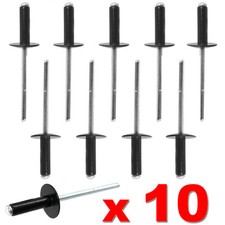 VW GOLF MK1 MK2 GTI WHEEL ARCH POP RIVETS BLACK PLASTIC WING TRIM X 10