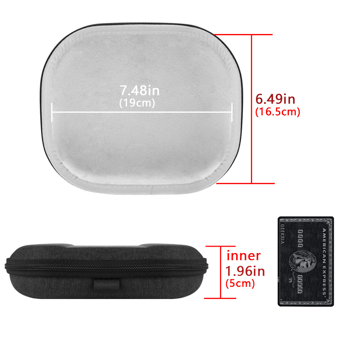 Geekria Shield Headphones Case Compatible With Sony WHCH510, WHCH500 - View #5