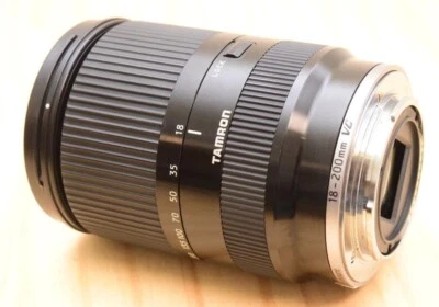 TAMRON 18-200mm F3.5-6.3 Di III VC pour Sony E Mount Camera NEX Lens B011 Noir - Photo 1/3